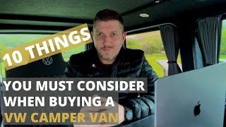 10 Things You Must Consider When Buying A VW Campervan