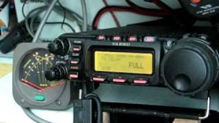 Yaesu FT-857D CW operation and menu demonstration