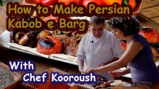 How to make Kabob Barg I Persian Kabob Recipe I Cooking food Live  chef kooroush