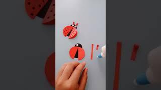 make a koksi beetle toy with colored paper #funnyvideo #shortscraft #asmr #handycrafts  #diycrafts