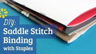 DIY Staple Saddle Stitch Bookbinding Tutorial | Sea Lemon