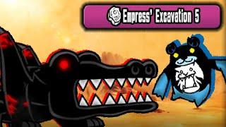 The Battle Cats - NEW ENEMY!! Crocodylidae Kurocroc [Empress' Excavation 5]