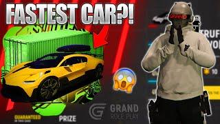 Trying To Win The FASTEST Car In Grand RP! Bugatti Divo Crate Opening! GTA 5 Grand Role Play