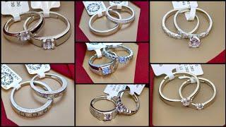 latest 925 sterling Silver COUPLE RING   designs 2025 couple rings designs with weight and price 