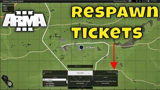 Subtract Tickets when You Respawn in Your Scenario!