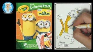 Crayola Mini Coloring Pages Markers Set Minions Movie - Family Toy Report