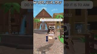 POV : You have bad Aim #murdermystery2 #mm2 #murdround #roblox #viral #zuzuplayz