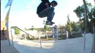 Manual Kickflip Out Over 4 Stair! [4 Tricks 4 Skaters 3]