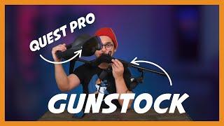 VR gunstock for Meta Quest Pro