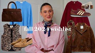 Fall Wishlist 2024 | what to wear this fall