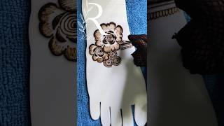 Leg mehndi design for beginners #ruh_ul_henna #hennadesignsforbeginnersstepbystep