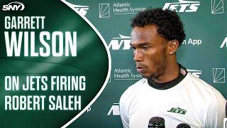 Garrett Wilson's emotional response to Jets firing Robert Saleh: 'It hurts' | SNY