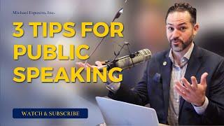 3 Tips for Public Speaking - Anxiety, Nerves, and Preparation Tips!