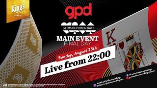  Final Day of €199 German Poker Days (GPD) NLH Main Event live from King's Resort  (tablesound)