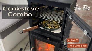  Tiny Wood Stove Cookstove Combo! 