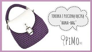 Torebka ze sznurka z plecioną rączką HANA -  Łatwa torebka na szydełku, Easy Crochet Bag