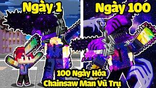 HACHI 100 NGÀY HÓA THÀNH CHAINSAW MAN VŨ TRỤ TRONG MINECRAFT*HACHI 100 NGÀY CHAINSAW MAN*