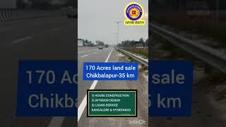 170 Acres land sale || chikballapur -35 km || KA chikballapur district