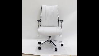 Metal leather office adjustable rolling arm chairs  for office