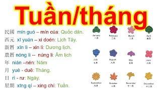 TUẦN/THÁNG | TỪ THƯỜNG DÙNG TRONG GIAO TIẾP TIẾNG TRUNG