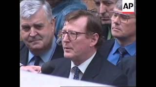 UK: N. IRELAND: UNIONIST REACTION TO PEACE PROCESS DIFFICULTIES