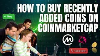 How to buy recently added coins on Coinmarketcap For Massive Gains (1000% Per Day) #crypto