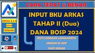 CARA INPUT BKU TAHAP 2