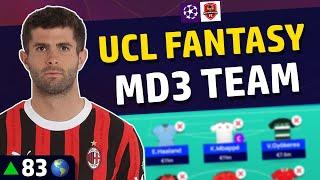 UCL Fantasy Matchday 3 Team Selection - Limitless Chip Time? (UCL Fantasy 2024/25)