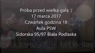 Próba przed występem na Gali Kraszewskiego