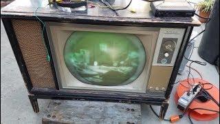 Wards Airline CTC 15 Ressurection Repair 1964 Color Television Roundie pt1