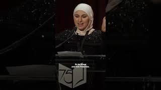 National Book Awards winner  Lena Khalaf Tuffaha calls for end of 'US-funded genocide' in Gaza