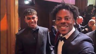 IShowSpeed Meets Lamine Yamal At Ballon d'Or Ceremony