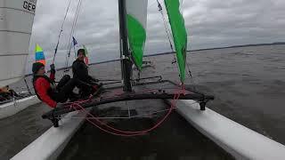 Hobie 16 racing in Steinhude, Germany - filmed with GoPro