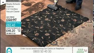 Morphy Richards Supervac 2 in 1 Cordless Vacuum Cleaner Demonstration On QVC UK