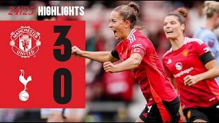 THREE WINS FROM THREE!  | Man Utd 3-0 Tottenham | WSL