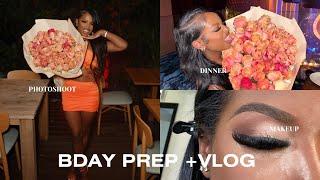 BDAY PREP + VLOG | NAILS, HAIR, PHOTOSHOOT, MIAMI DINNER ETC