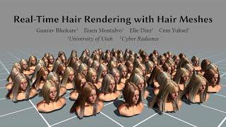 Real-Time Hair Rendering with Hair Meshes - SIGGRAPH 2024