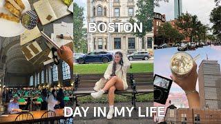 day in my life in boston: cleaning, walking in back bay + studio homework!