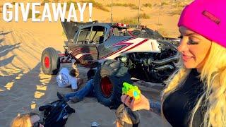 Tatum Sandcar Breaks Down & Trophy Truck Night Ride Glamis Veterans 2024 | DIRT BIKE DIARIES EP.238