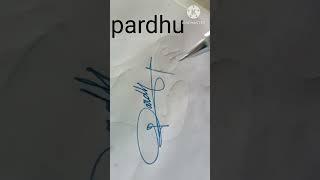 How to write Pardhu