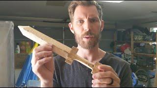 Easy DIY Wooden Sword  - No Power Tools