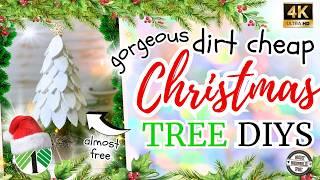 Dollar Tree Christmas DIYS 2024 | Almost free AND Impressive Christmas Tree DIYS