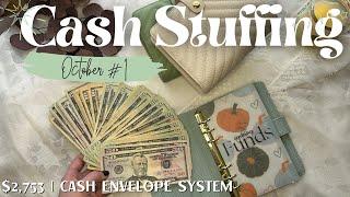 What's the Secret to CASH STUFFING? | Cash Envelope Stuffing $2,753 | Dave Ramsey Inspired