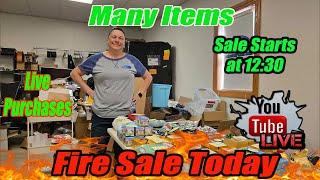 Live Fire sale! Trinkets boxes, candy, home decor, toys, clothing, mystery bags and boxes and more!