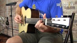 Huss and Dalton Concert Cutaway 2157 Acoustic Guitar Demo at Sound Pure