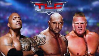 Brock Lesnar vs The Rock vs Batista Triple Threat TLC Match | WWE2K24