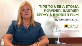 How to use stoma powder, barrier spray and barrier film? | HPFY