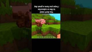 pig affected by poison #shorts #minecraft