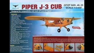 PHOENIX J3 PIPER-CUB UNBOXING & REVIEW GOPRO3 HEADCAM