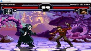 Ghostface vs Freddy Krueger CRAZY HORROR VILLAINS FIGHT Mugen Epic Battle Tribute 2023